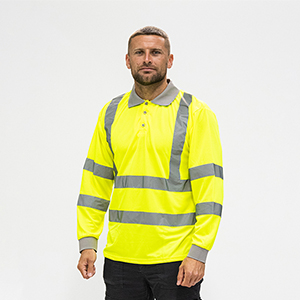 Picture for category Hi-Visibility Long Sleeve Polo Shirt