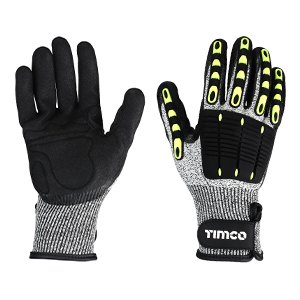Picture for category Impact Cut Glove - Sandy Nitrile Coated HPPE Fibre and Glass Fibre Gloves with TPR Pads