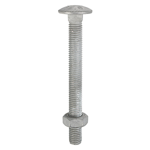 Carriage Bolt & Nut - Hot Dipped Galvanised