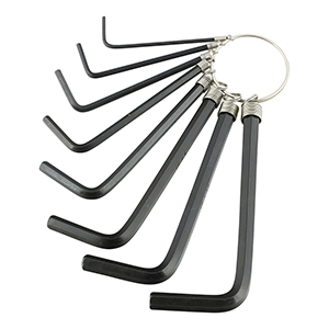 Hex Key Keyring Set