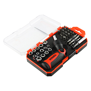 Ratcheting Screwdriver & Bit Set