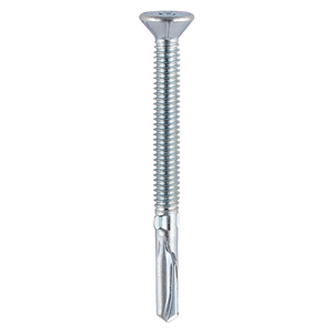 Wing-Tip Screw - Heavy Section Steel - Zinc