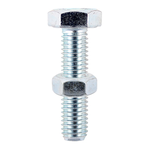 Set Screw & Hex Nut - Zinc