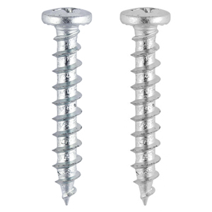 Shallow Pan with Serrations, Single Thread, Gimlet Tip