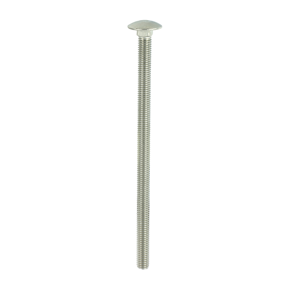M8 x 150 A2 Stainless Steel Carriage Bolts - 5 Pack TIMCO