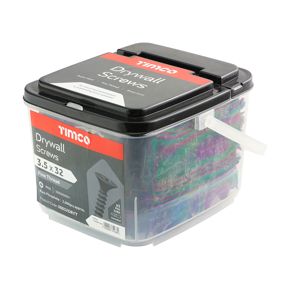 Picture of Drywall Screws - PH - Bugle - Fine Thread - Black 2