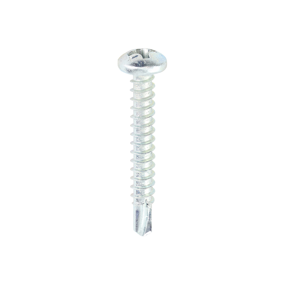 Metal Construction Sheet & Stud Screws - PH - Pan - Self-Drilling - Zinc