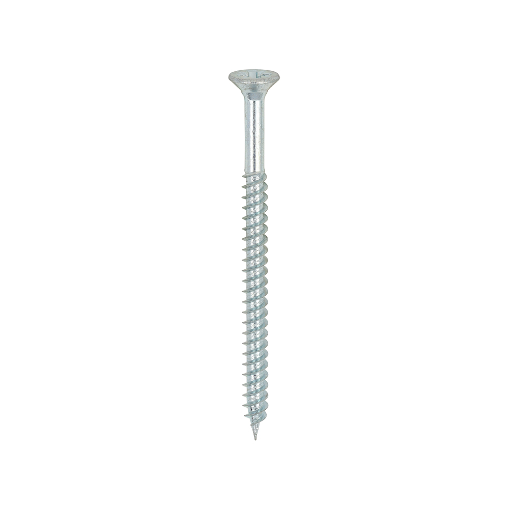 Twin-Threaded Woodscrews - PZ - Double Countersunk - Zinc