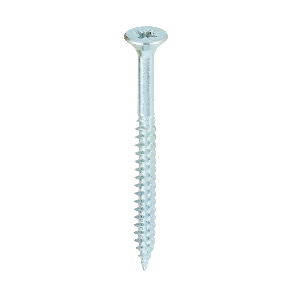 Twin-Threaded Woodscrews - PZ - Double Countersunk - Zinc