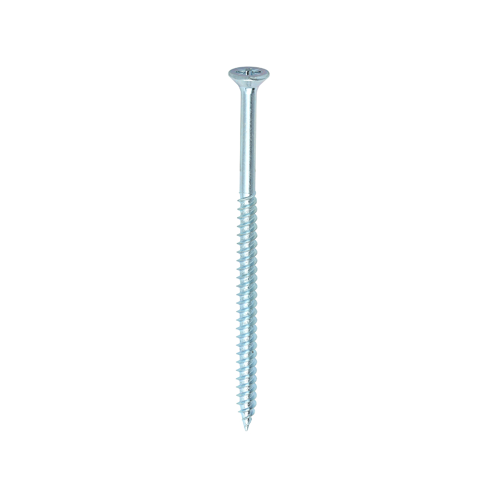 Twin-Threaded Woodscrews - PZ - Double Countersunk - Zinc