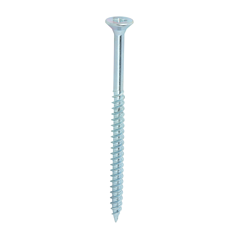 Twin-Threaded Woodscrews - PZ - Double Countersunk - Zinc