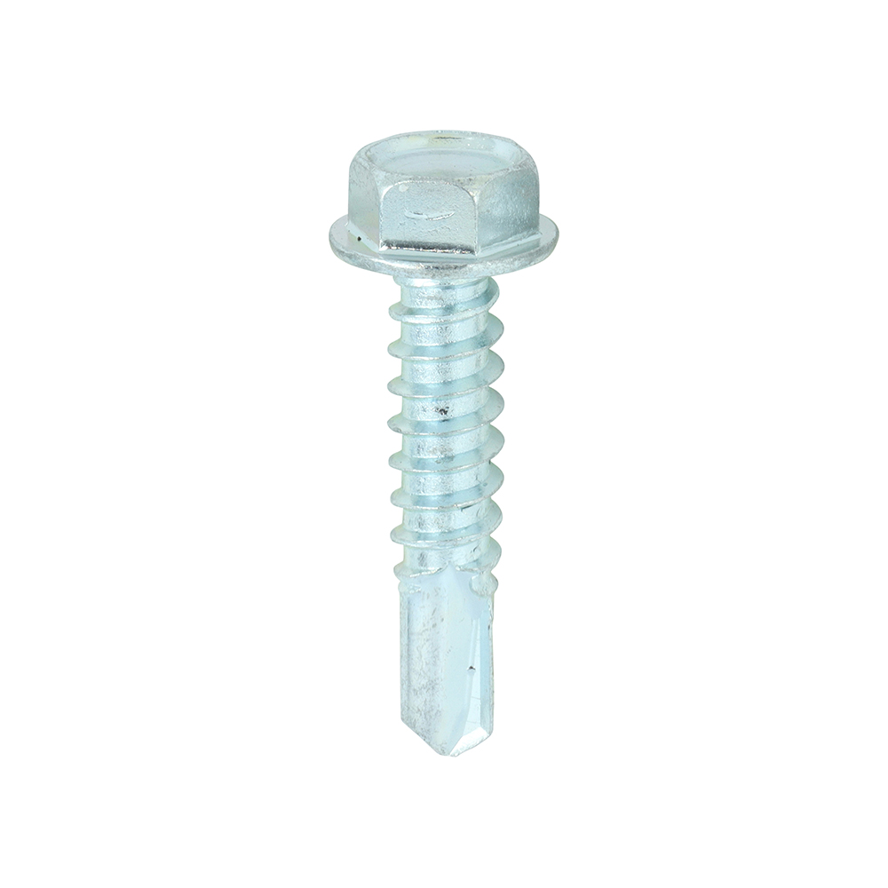 Metal Construction Light Section Screws - Hex - Self-Drilling - Zinc