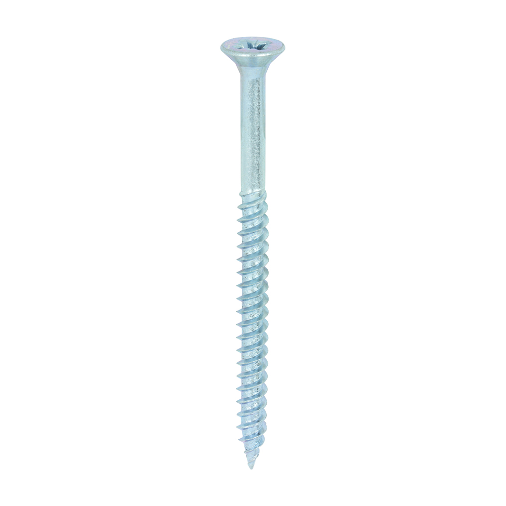 Twin-Threaded Woodscrews - PZ - Double Countersunk - Zinc