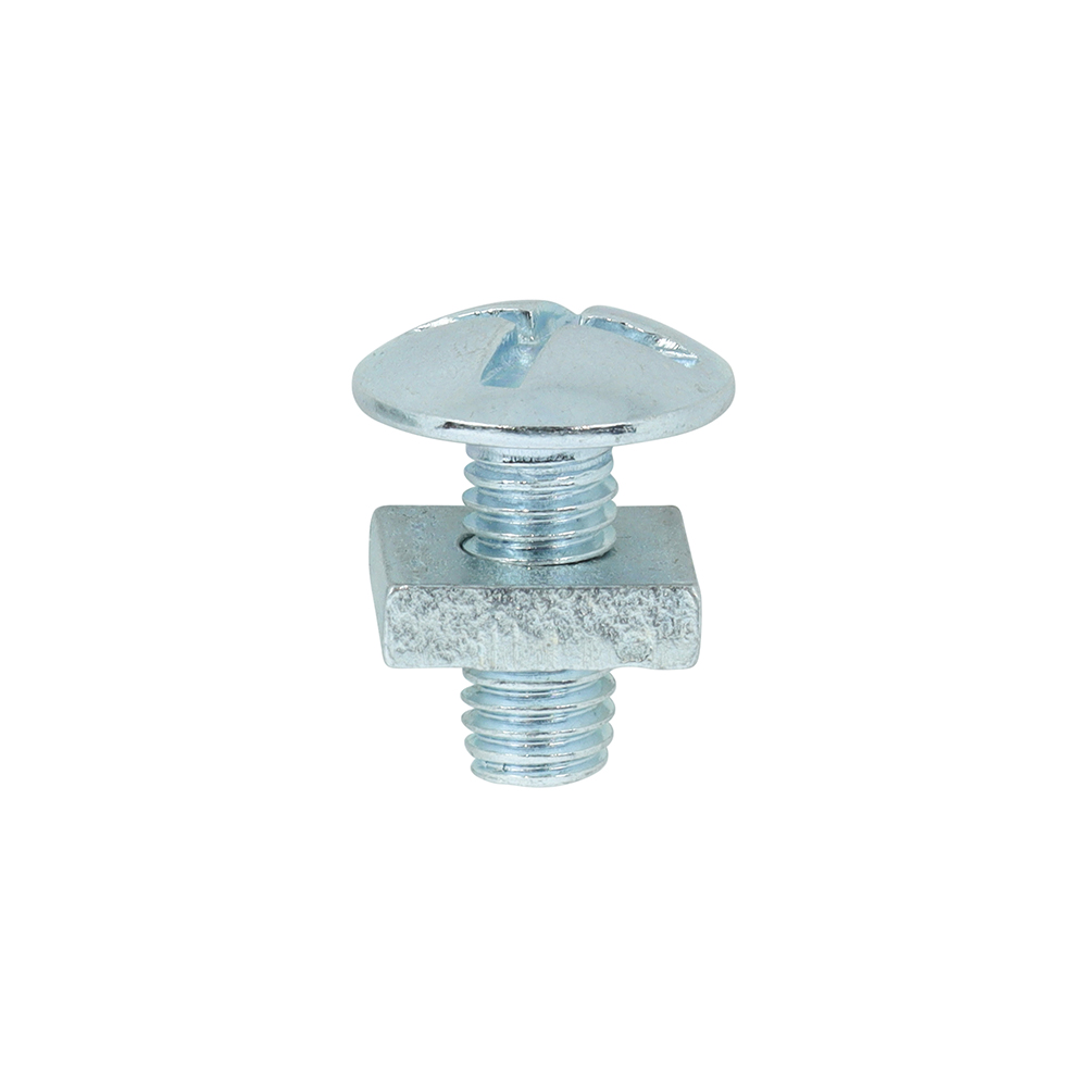 Roofing Bolts with Square Nuts - Zinc