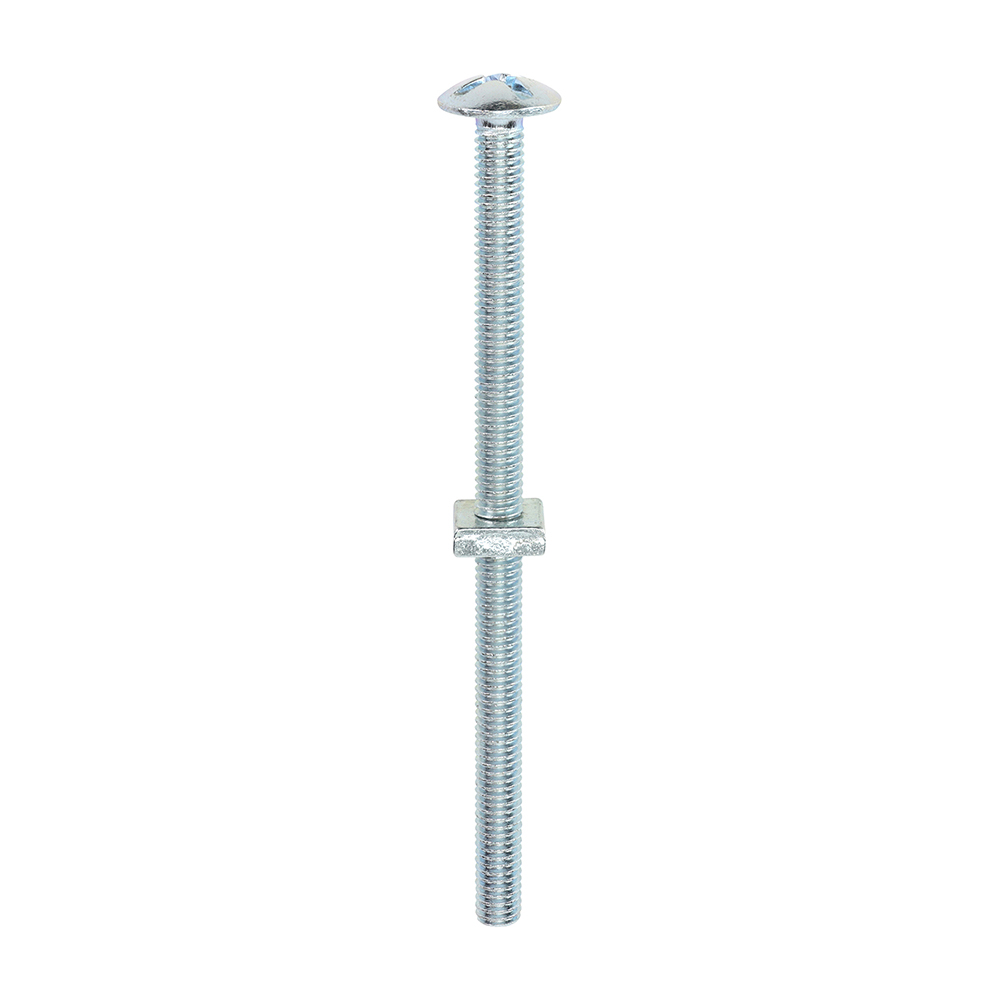 Roofing Bolts with Square Nuts - Zinc