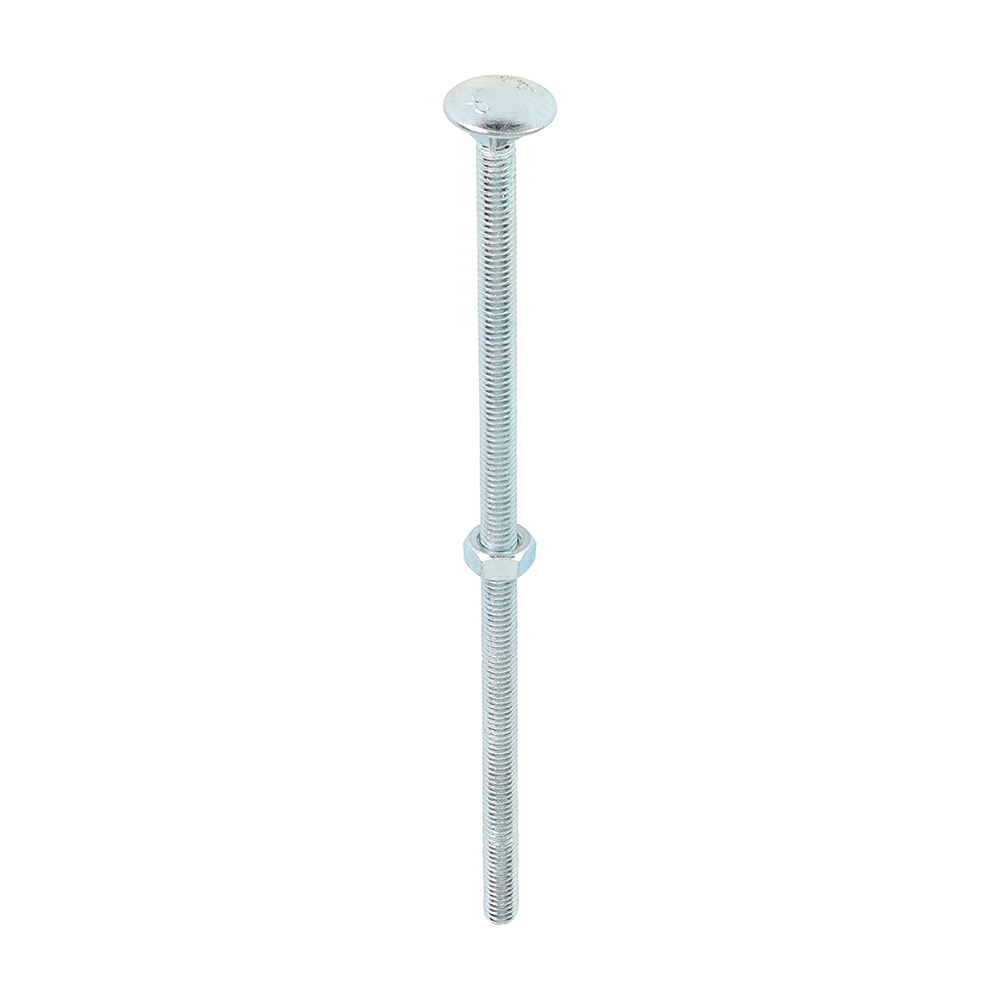 Carriage Bolts & Hex Nuts - Zinc