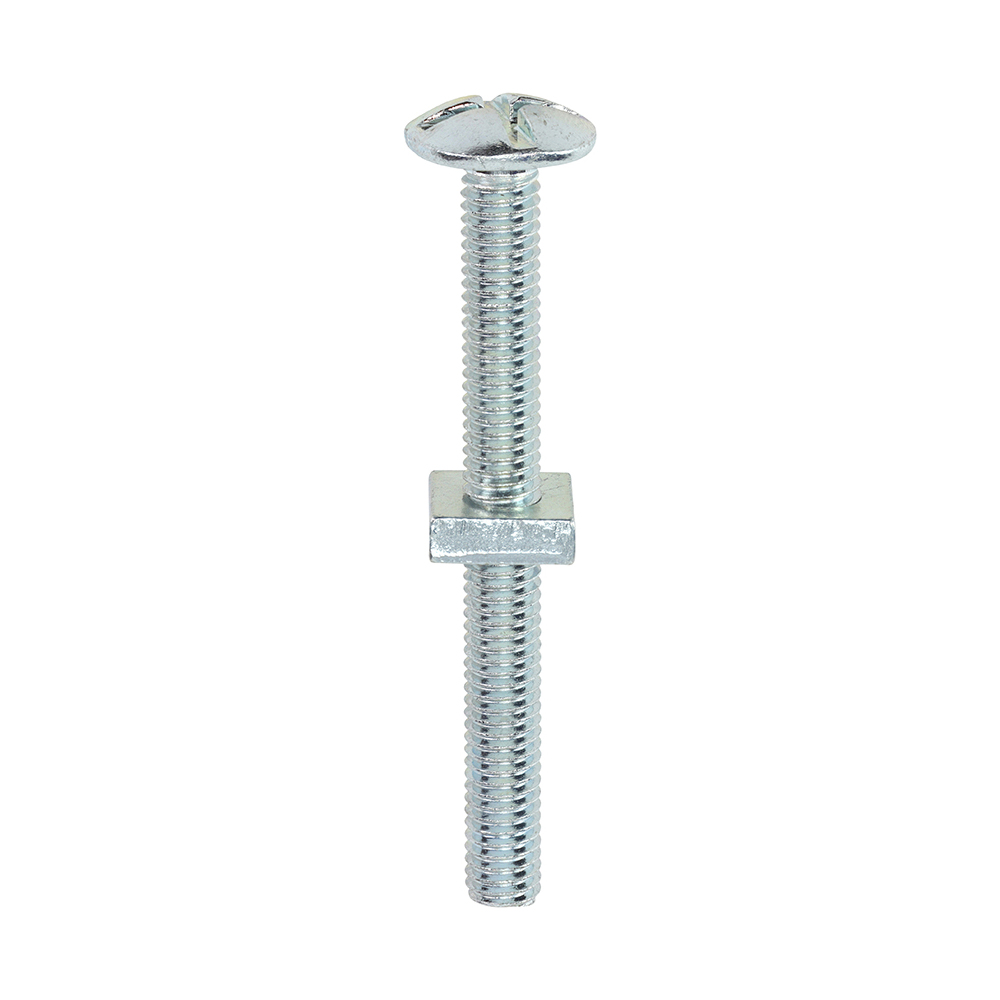 Roofing Bolts with Square Nuts - Zinc