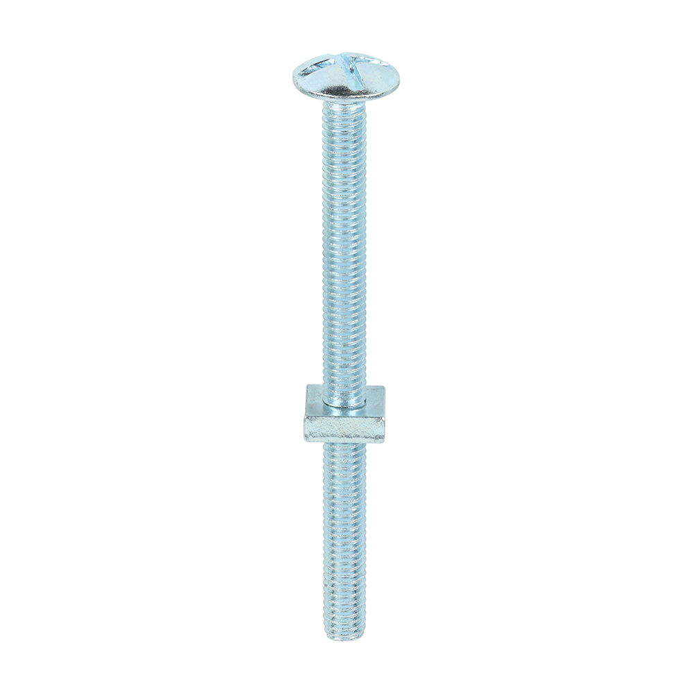 Roofing Bolts with Square Nuts - Zinc