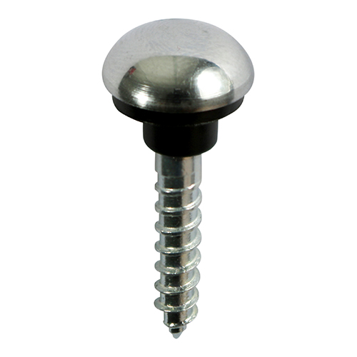 Mirror Hanging Screws - Zinc - Chrome Dome