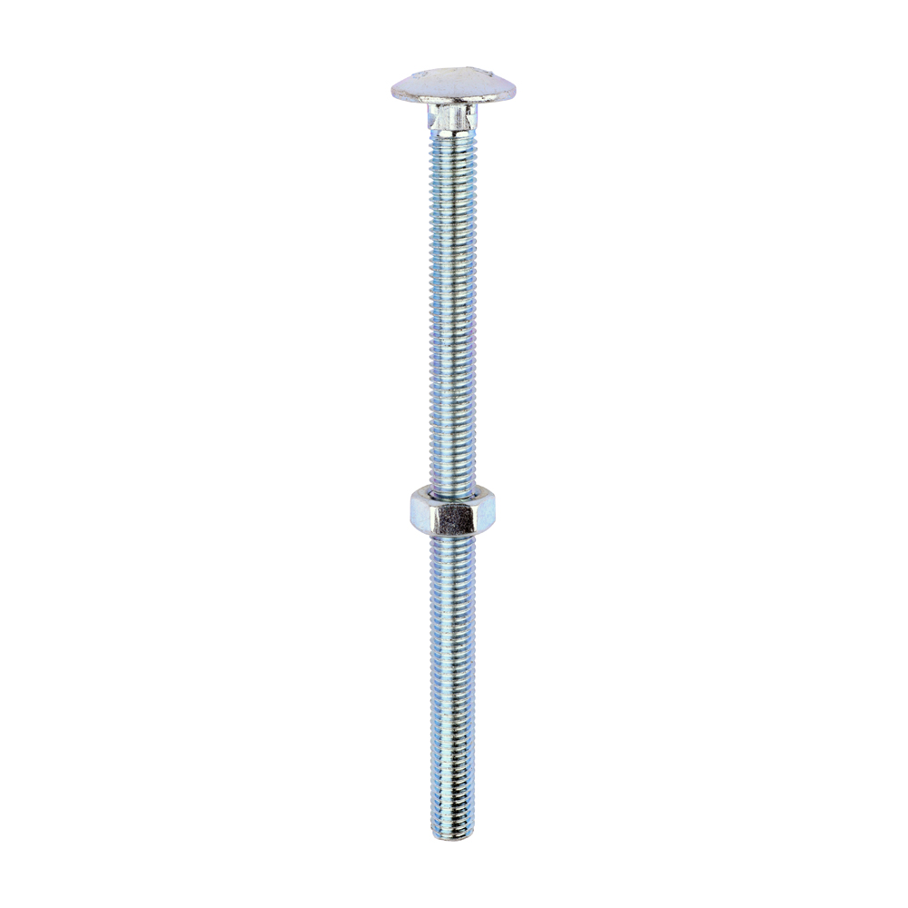 Carriage Bolts & Hex Nuts - Zinc