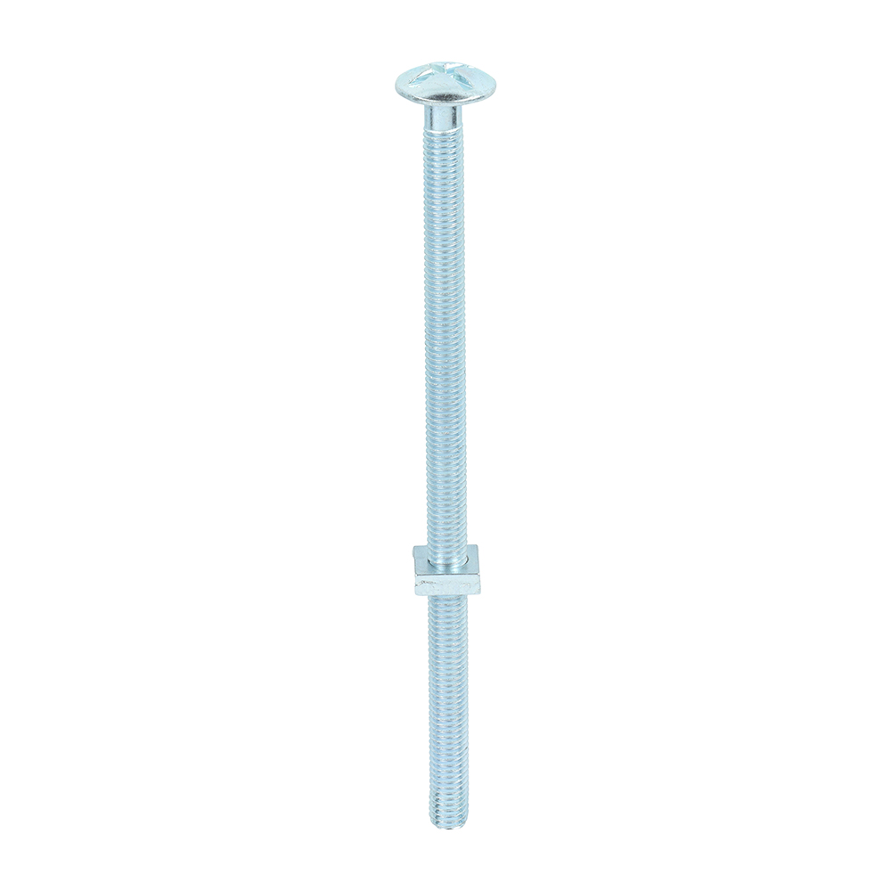 Roofing Bolts with Square Nuts - Zinc