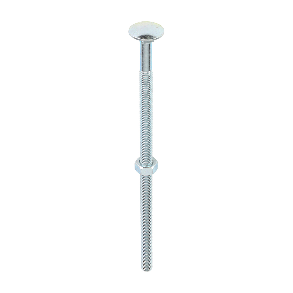 Carriage Bolts & Hex Nuts - Zinc