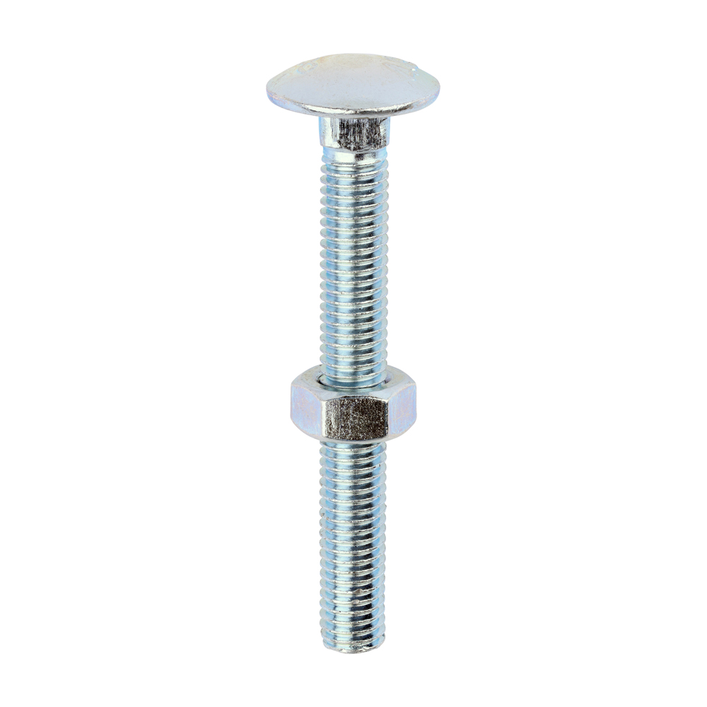 Carriage Bolts & Hex Nuts - Zinc