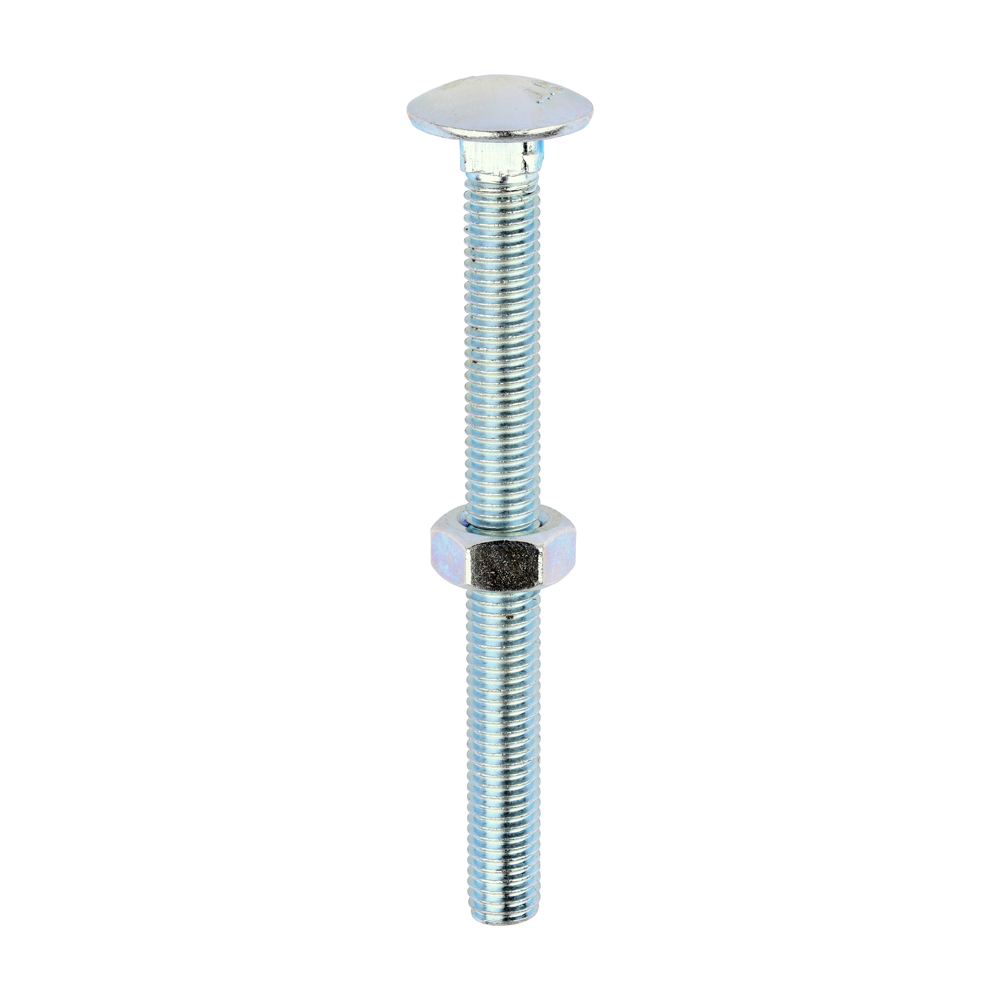 Carriage Bolts & Hex Nuts - Zinc