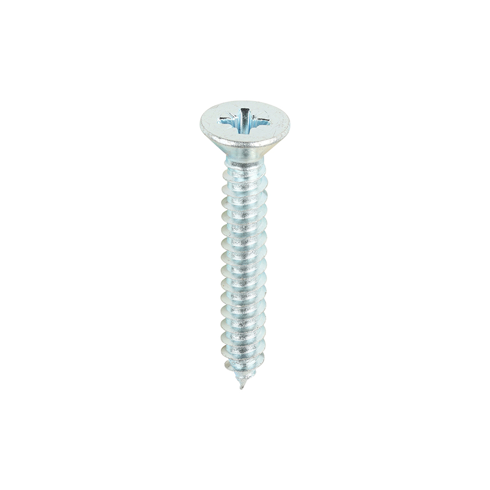 Metal Tapping Screws - PZ - Countersunk - Self-Tapping - Zinc