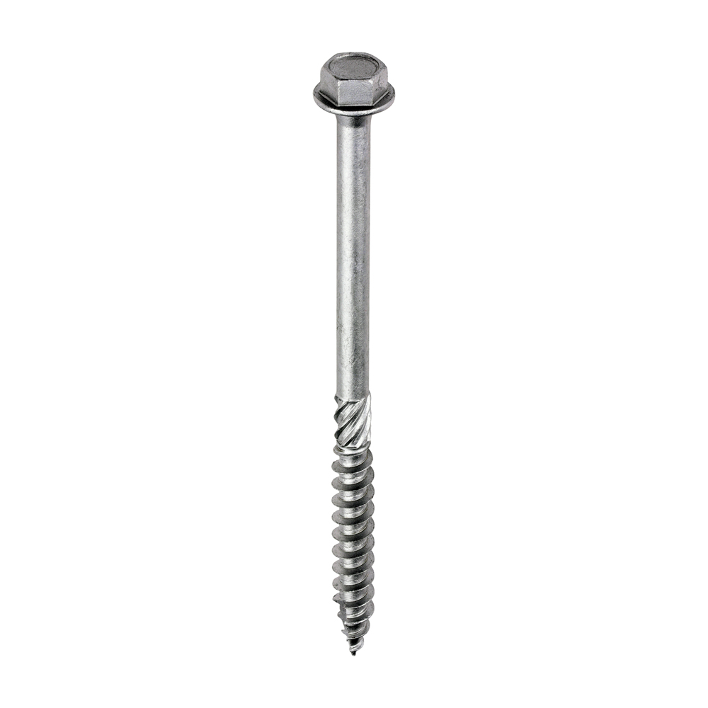 Heavy Duty Timber Screws - Hex - Exterior - Silver