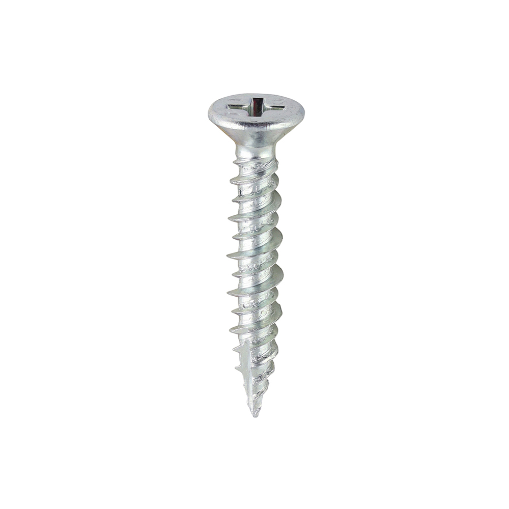 Window Fabrication Screws - Countersunk - PH - High-Low Thread - Slash Point - Zinc