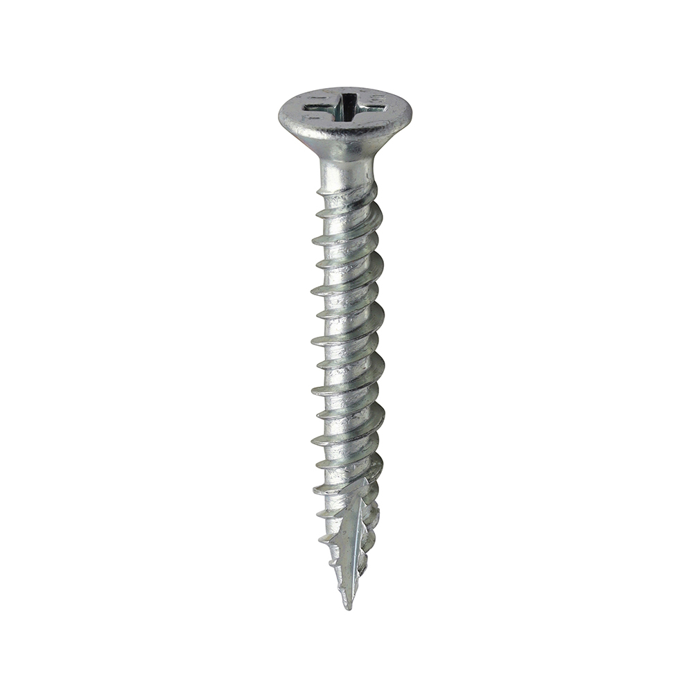 Window Fabrication Screws - Countersunk - PH - High-Low Thread - Slash Point - Zinc