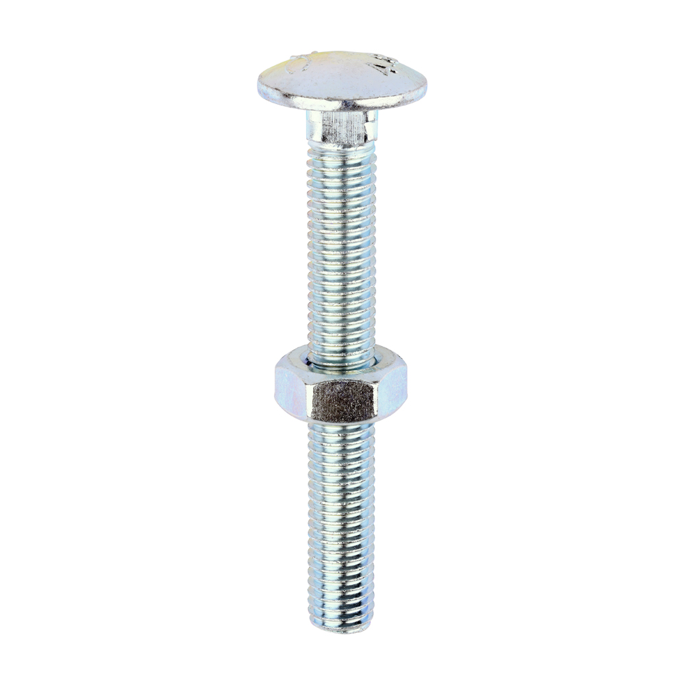 Carriage Bolts & Hex Nuts - Zinc