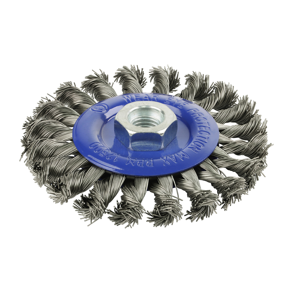 Angle Grinder Wheel Brush - Twisted Knot Stainless Steel