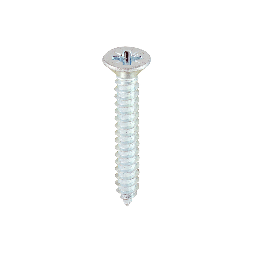 Metal Tapping Screws - PZ - Countersunk - Self-Tapping - Zinc