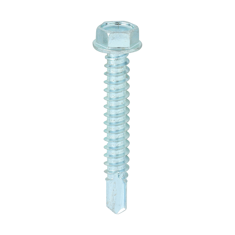 Metal Construction Light Section Screws - Hex - Self-Drilling - Zinc