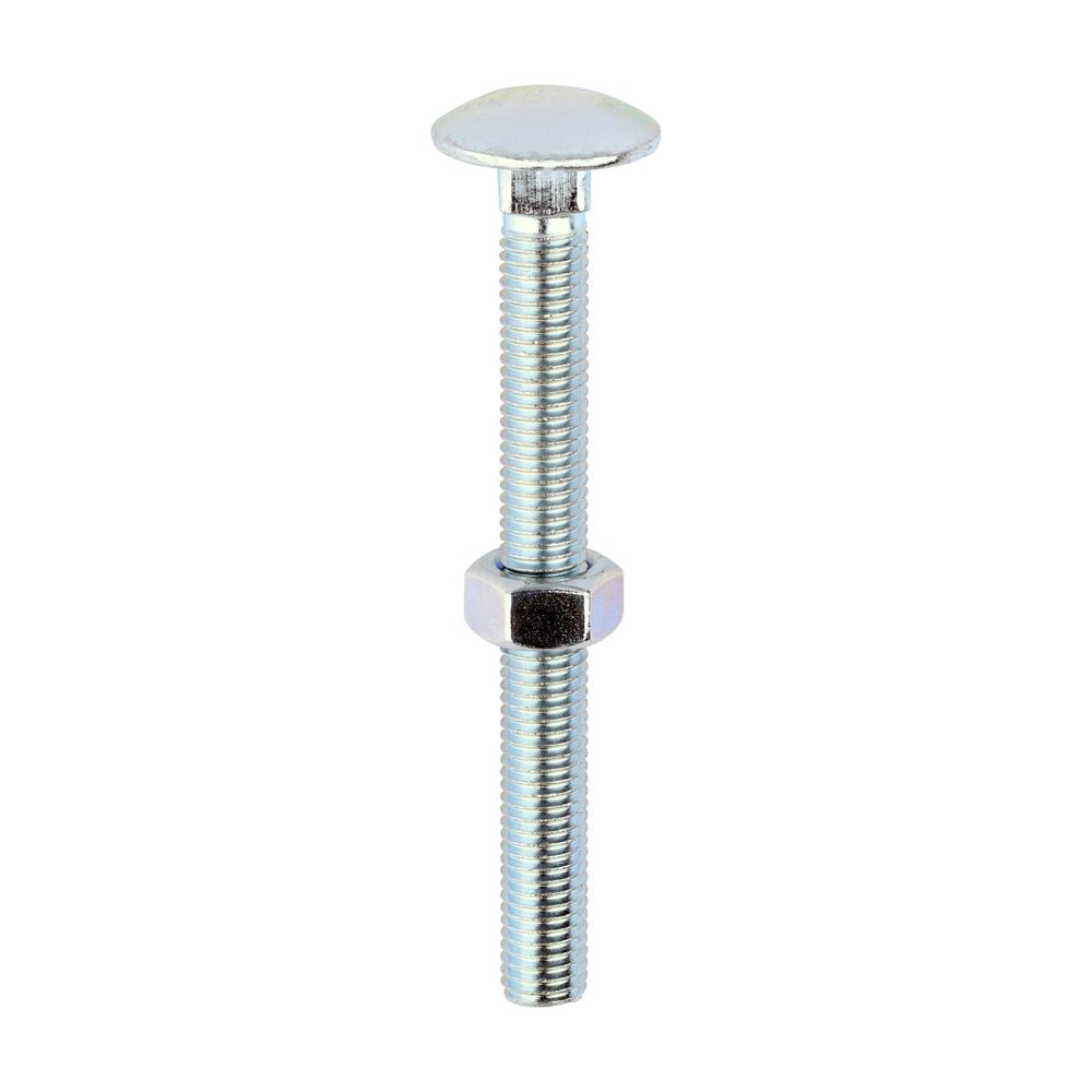 Carriage Bolts & Hex Nuts - Zinc