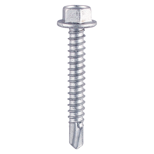 Metal Construction Light Section Screws - Hex - Self-Drilling - Zinc