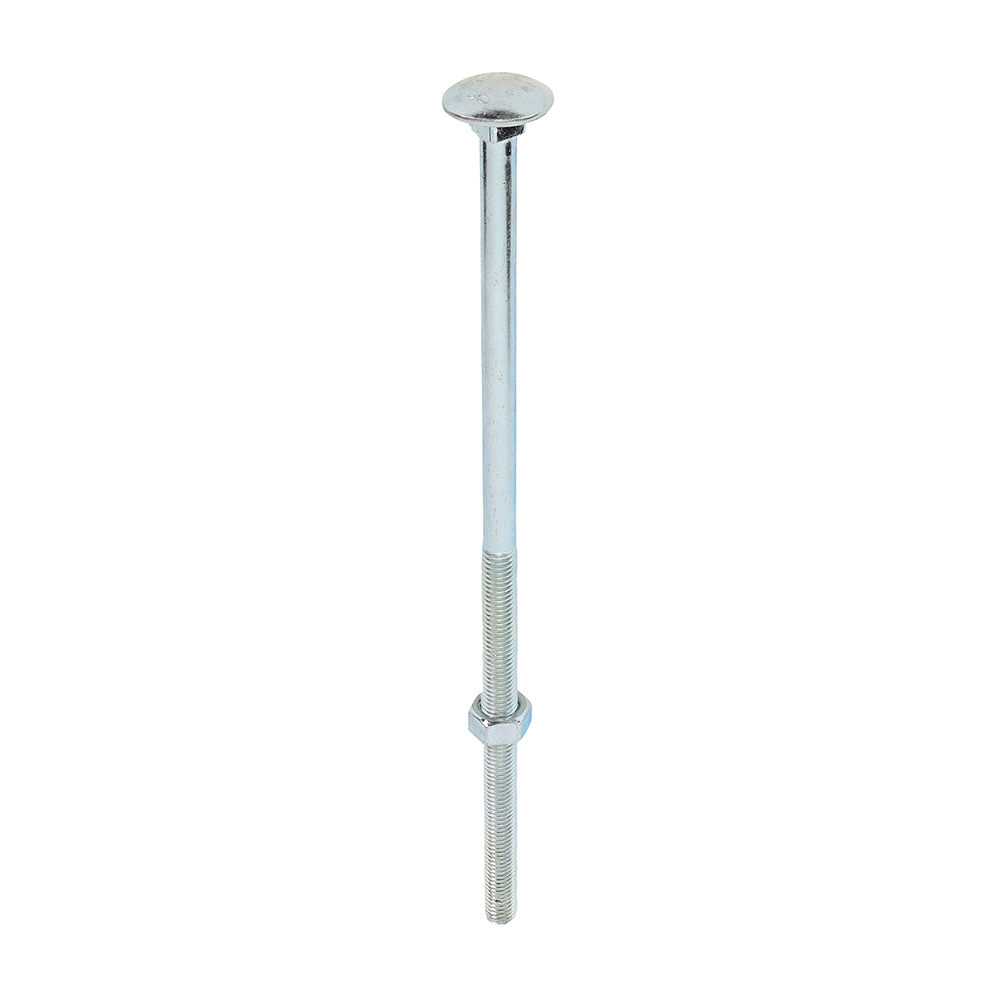 Carriage Bolts & Hex Nuts - Zinc