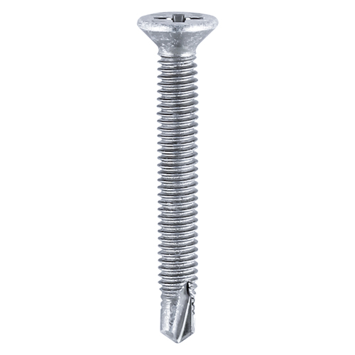 Window Fabrication Screws - Countersunk - PH - Metric Thread - Self-Drilling Point - Zinc