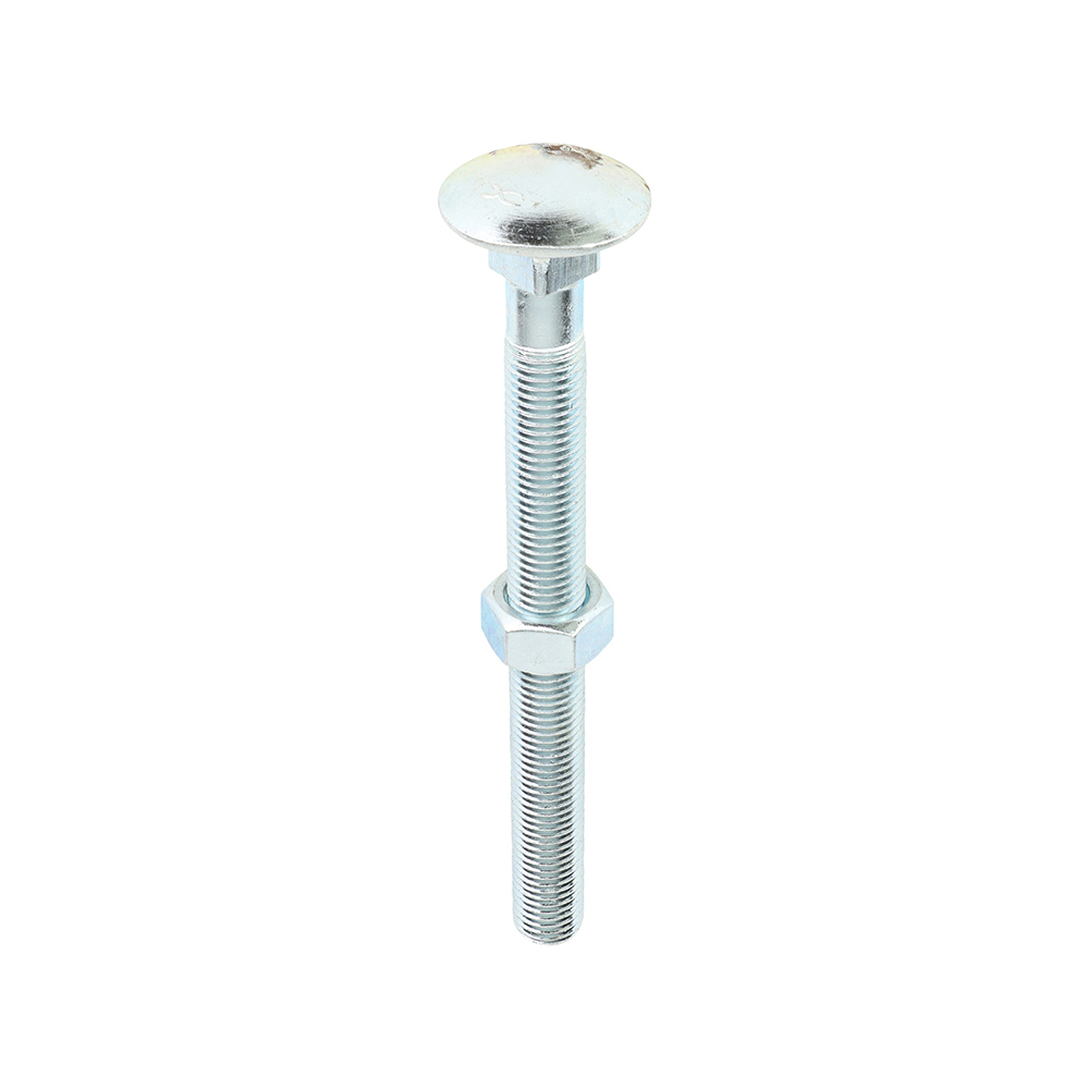 Carriage Bolts & Hex Nuts - Zinc