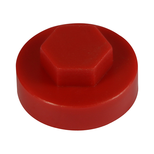 Hex Head Cover Caps - Flame Red