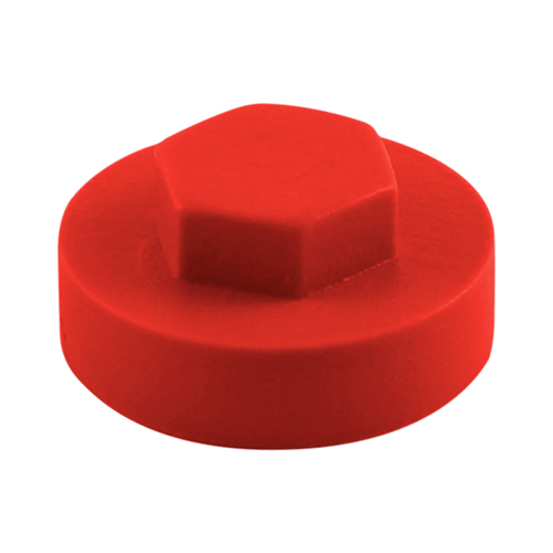 Hex Head Cover Caps - Poppy Red