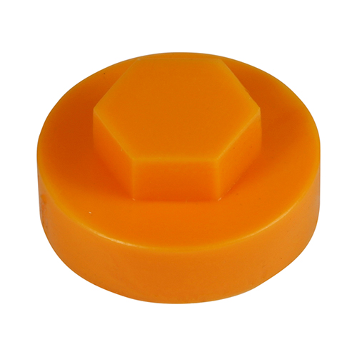 Hex Head Cover Caps - Tangerine