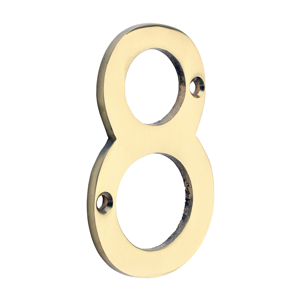 Picture of Door Numeral 8 - Polished Brass