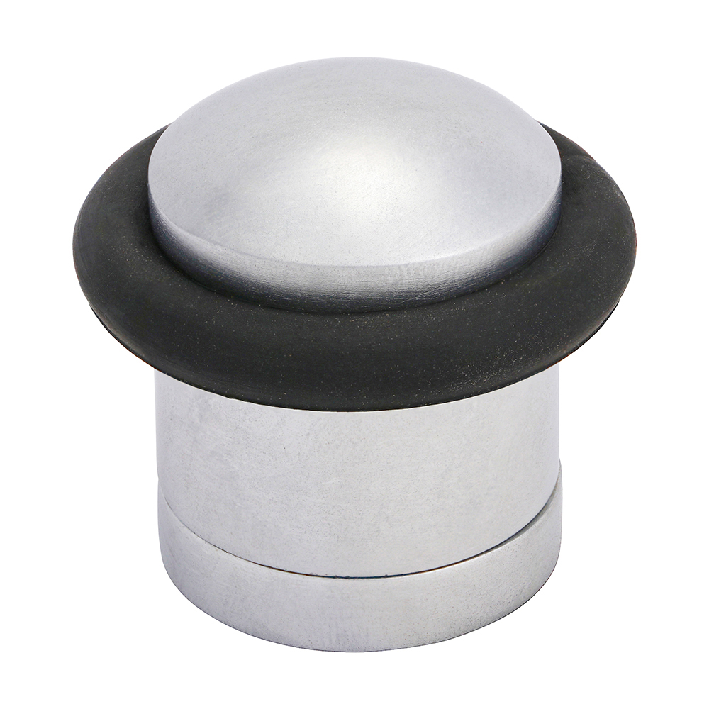 Cylinder Door Stop - Satin Chrome