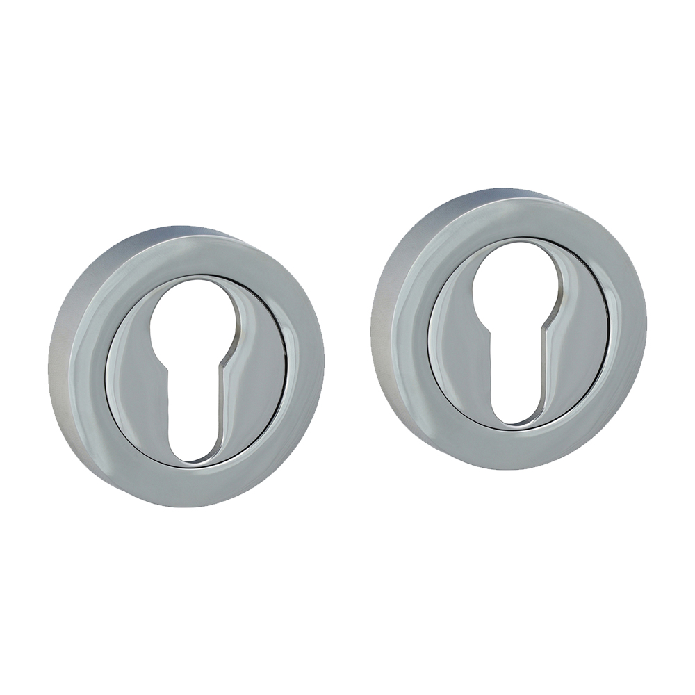 Euro Profile Escutcheon - Polish Chrome