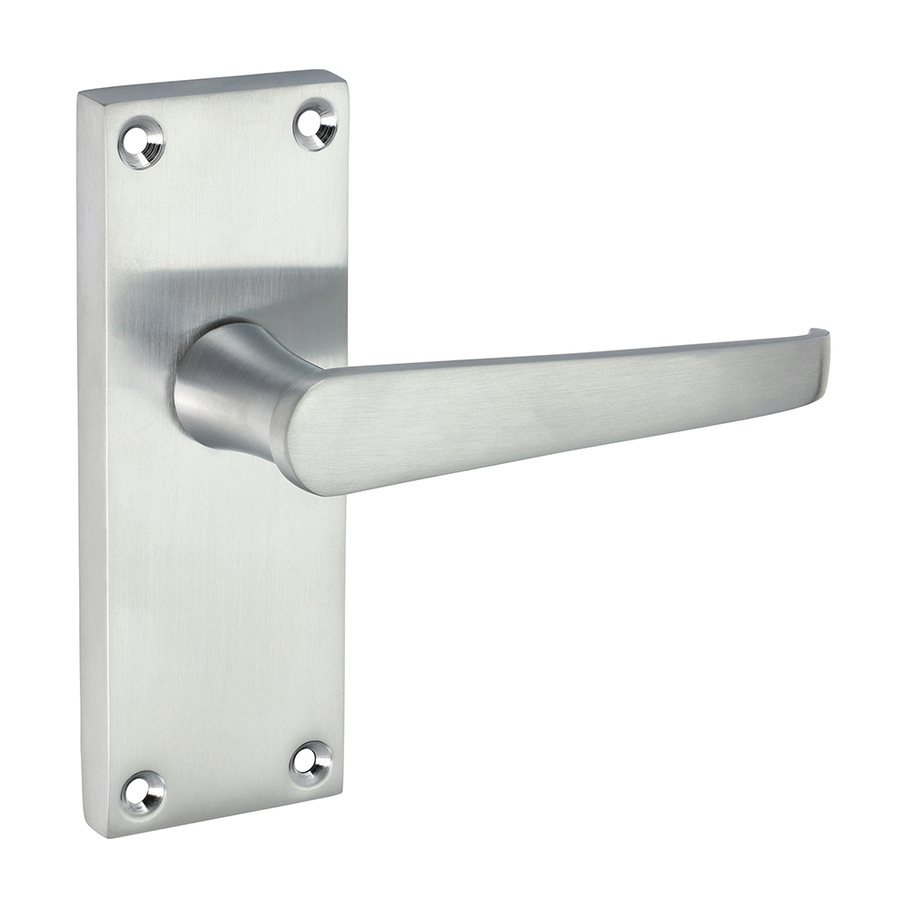 Victorian Straight Latch Handles  - Satin Chrome