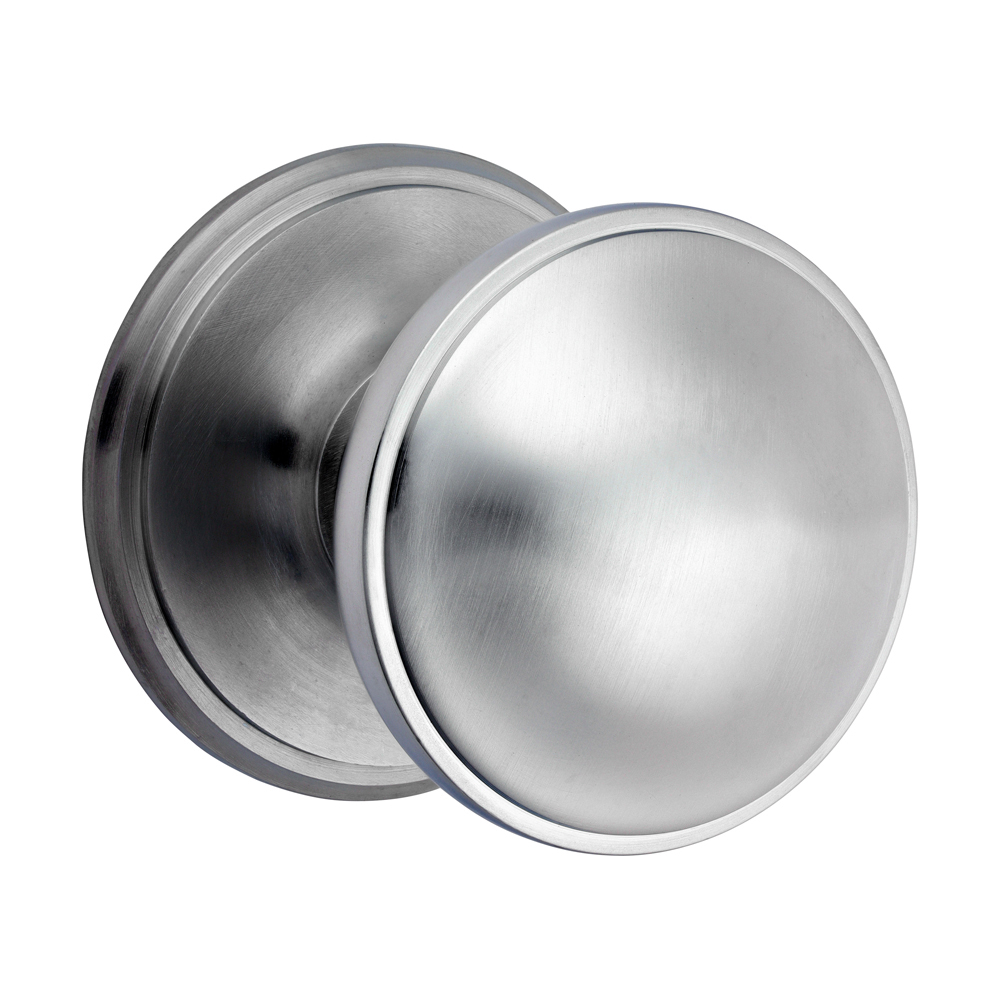 Centre Door Knob - Satin Chrome