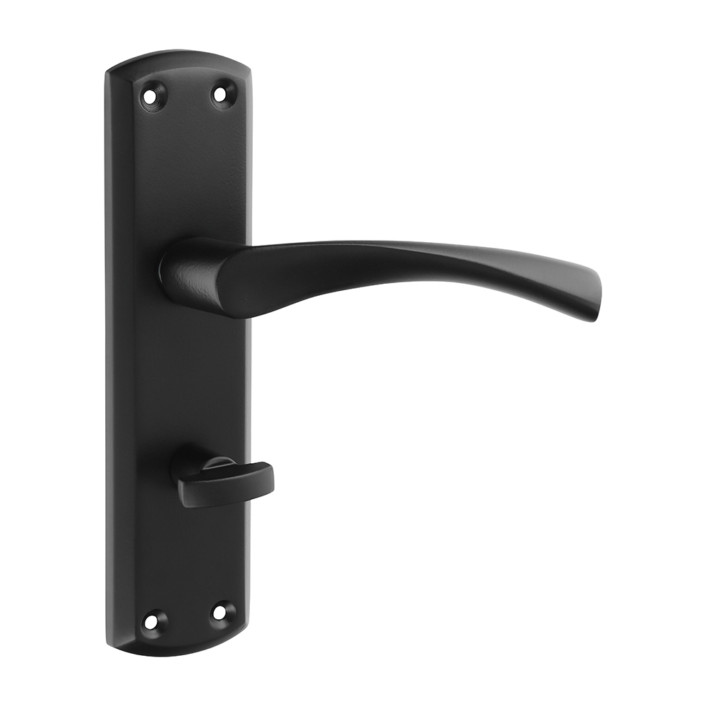 Zeta Bathroom Handles - Matt Black